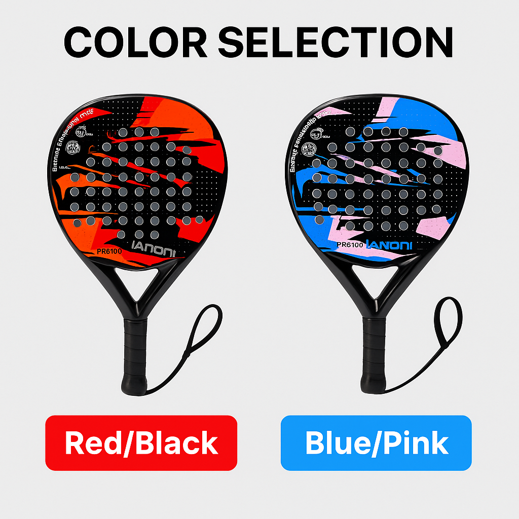 IANONI Professional Carbon Fiber Padel Tennis Racquet for Men – Lightweight & Durable