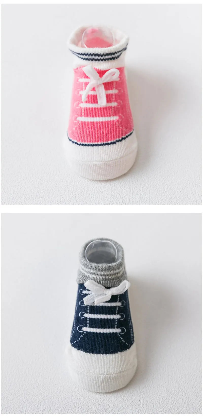 🧸 Cotton Baby Anti-Slip Socks – Soft Silicone Grip Socks for Newborns & Toddlers (Summer & Autumn)