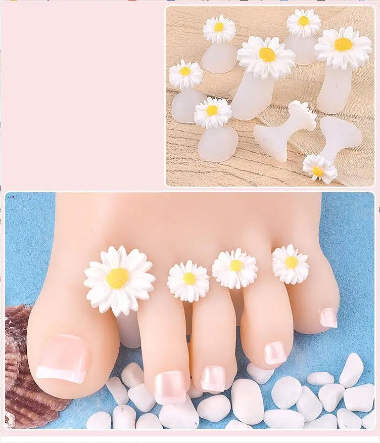 8Pcs Silicone Toe Separators – Soft Reusable Spacers for Pedicure & Nail Polish