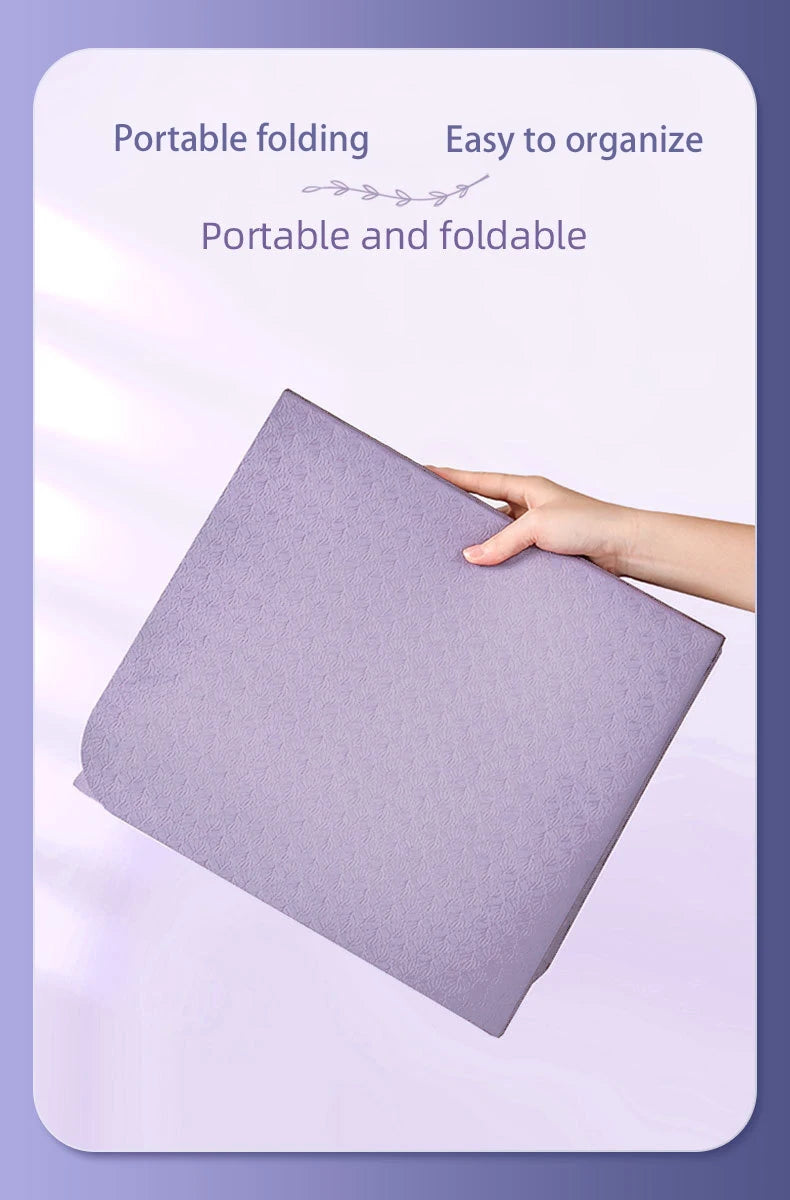 Foldable Yoga Mat – Non-Slip, Eco-Friendly & Lightweight for Travel, Home Workouts & Outdoor Fitness