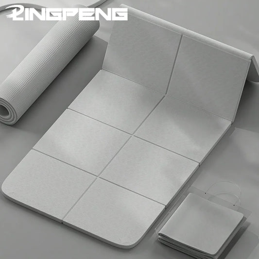 Foldable Yoga Mats Are Suitable for Travel Non-slip, Eco-friendly, Lightweight Folding Exercise Mats, Portable Home Gyms and Out