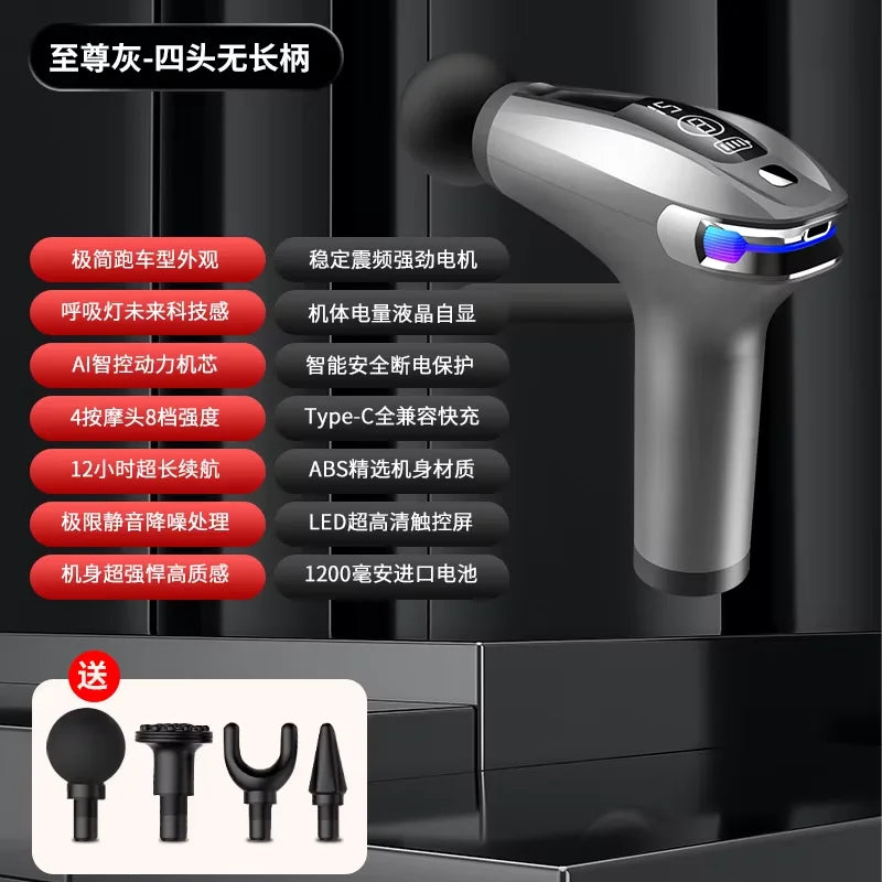 Mini Handheld Percussion Massage Gun – Portable Electric Muscle Massager for Neck, Back, and Legs