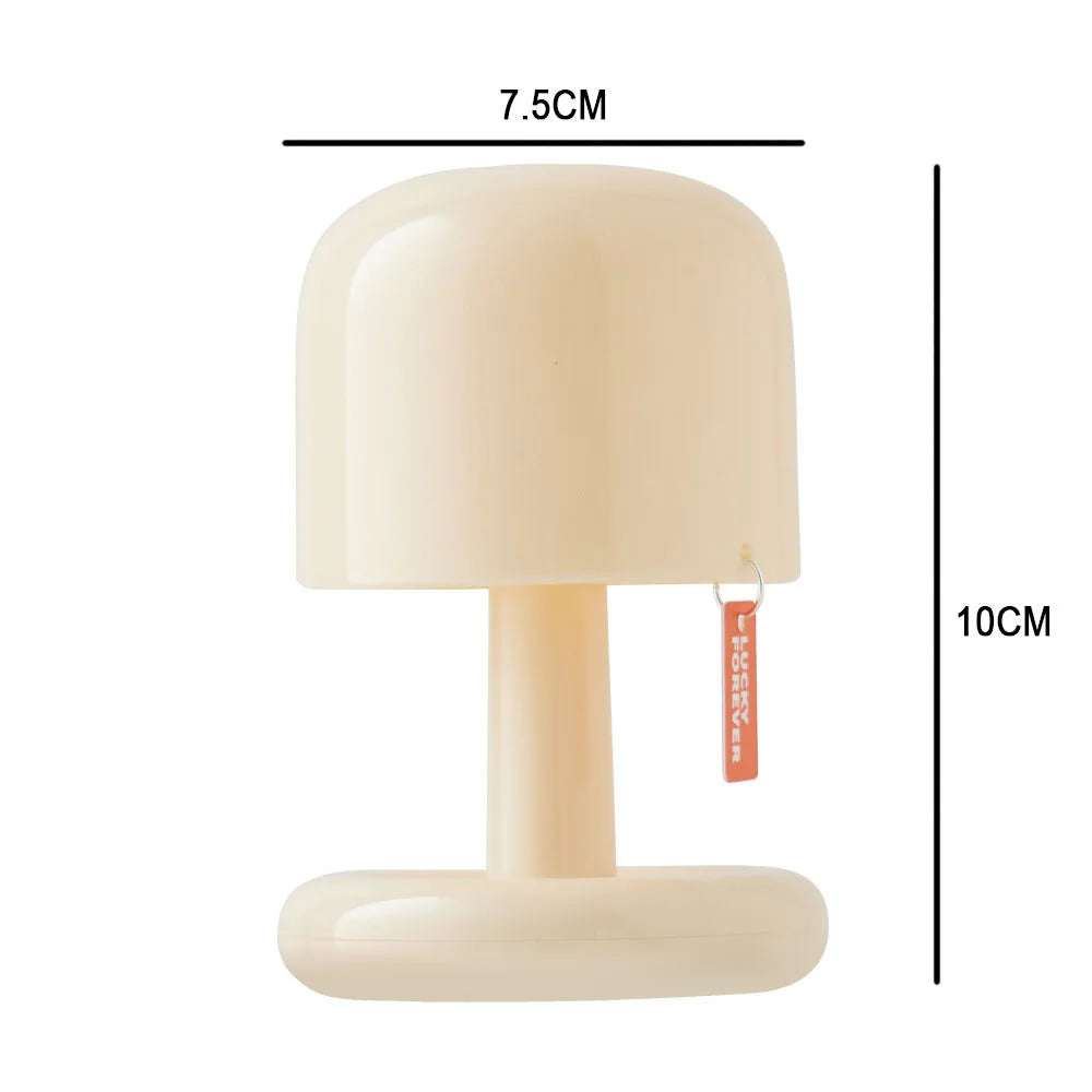 Mini Sunset LED Night Light – USB Rechargeable Mushroom-Style Lamp for Bedroom, Coffee Bar, and Home Decor