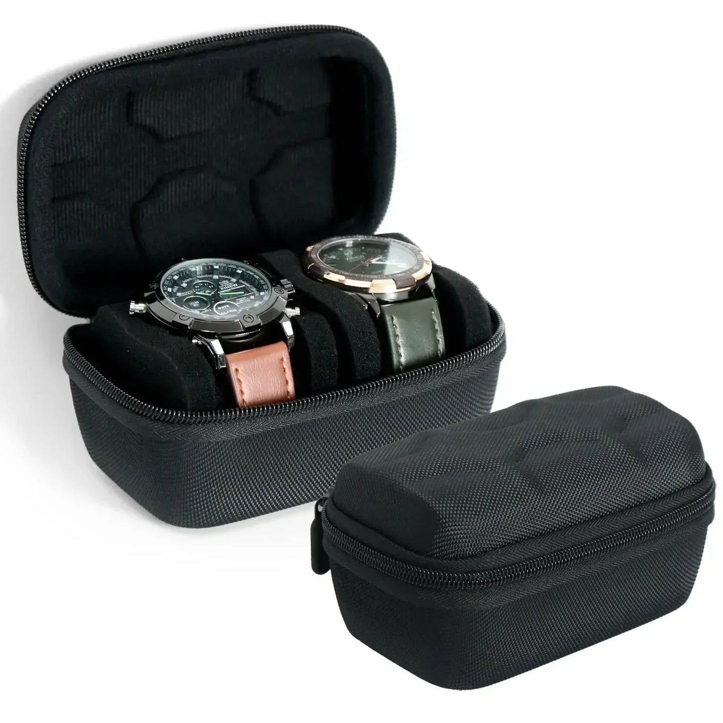 Watch Box Organizer – Portable Travel Case for Wristwatches and Smartwatches
