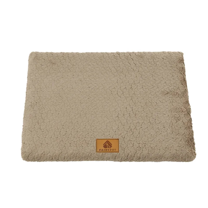 Orthopedic Memory Foam Dog Bed – Waterproof with Removable Faux Fur Cover & Anti-Slip Bottom