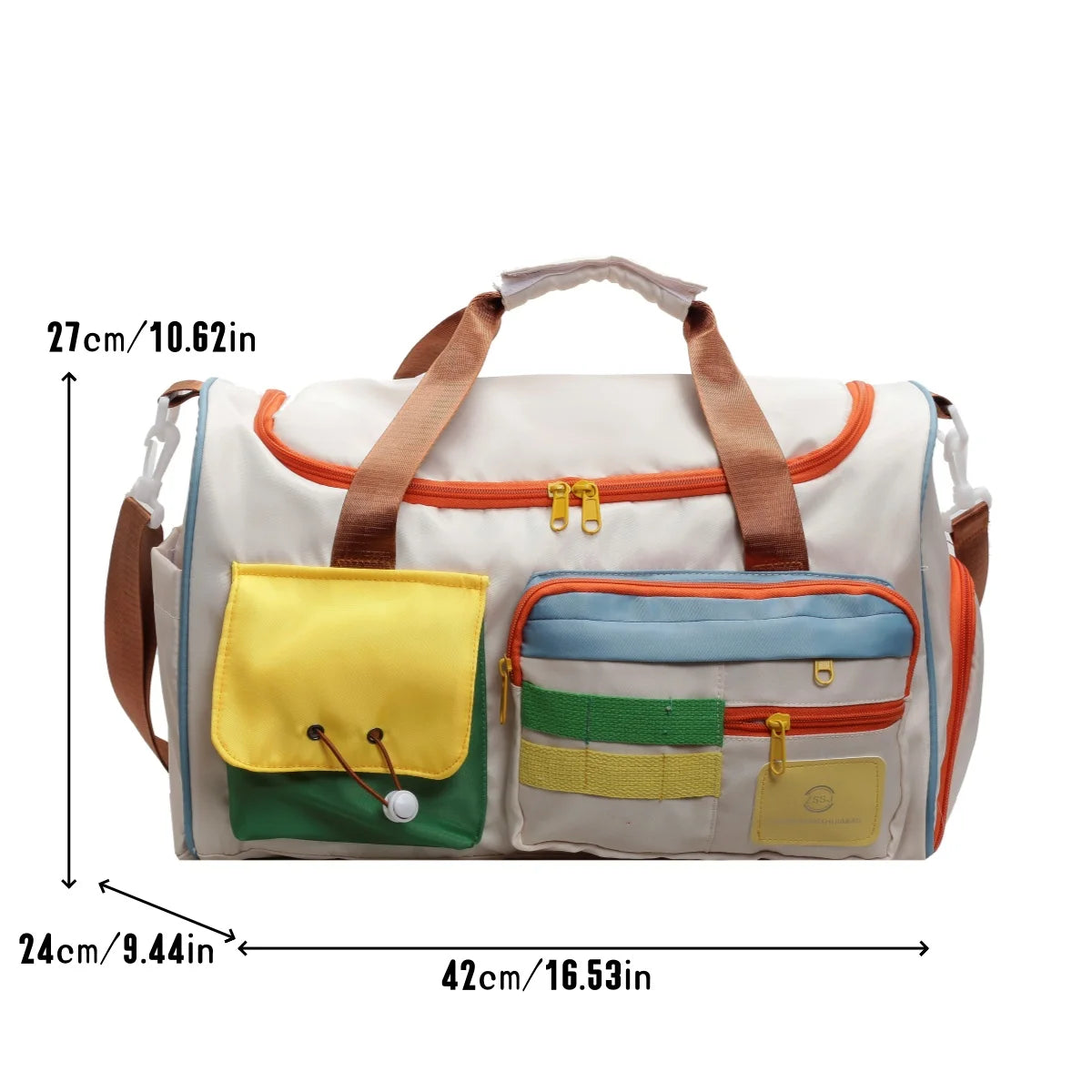 Unisex Duffel Travel & Gym Bag – Waterproof Shoulder Tote for Fitness, Yoga, and Swimming