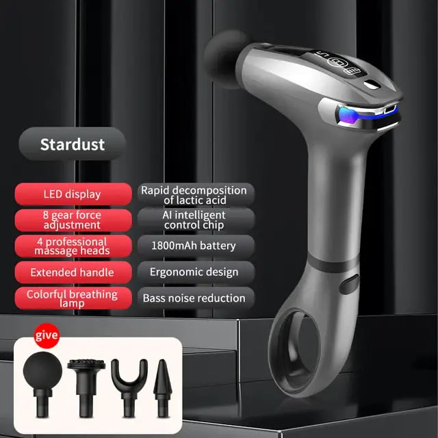 Mini Handheld Percussion Massage Gun – Portable Electric Muscle Massager for Neck, Back, and Legs