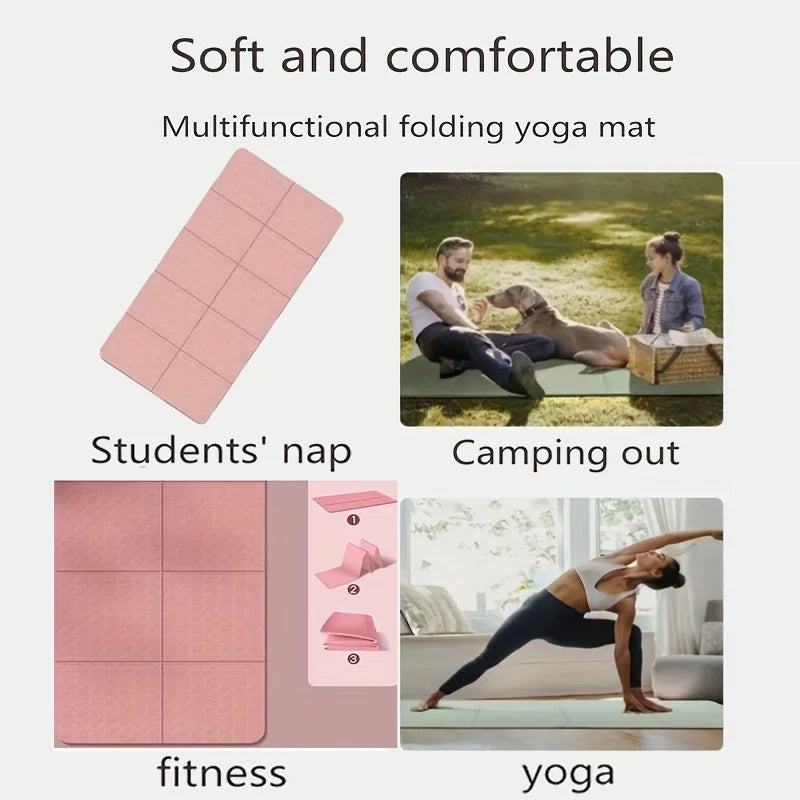 Foldable Yoga Mat – Non-Slip, Eco-Friendly & Lightweight for Travel, Home Workouts & Outdoor Fitness