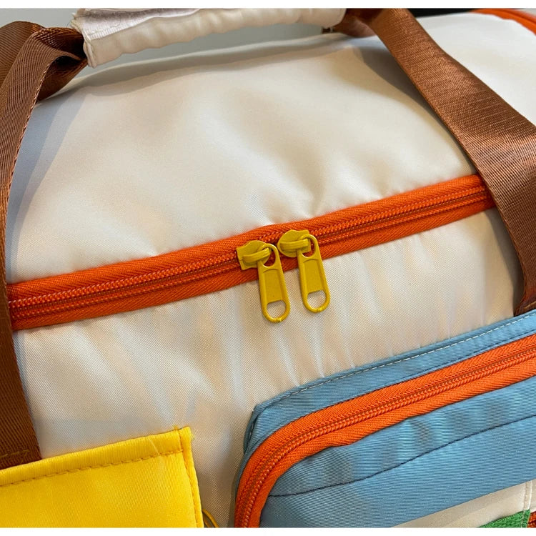 Unisex Duffel Travel & Gym Bag – Waterproof Shoulder Tote for Fitness, Yoga, and Swimming