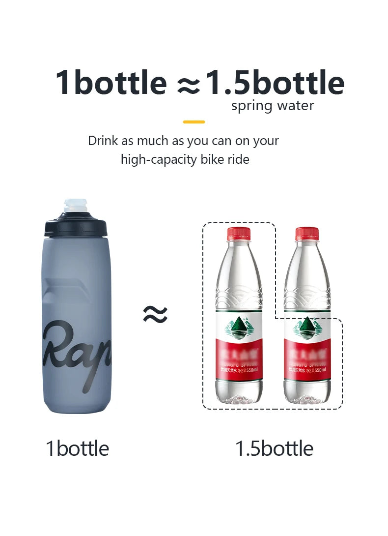 Rapha 620ml/750ml Cycling Water Bottle – Lightweight, Leak-Proof, BPA-Free, Squeezable Sports Bottle for Bike, Hiking & Camping