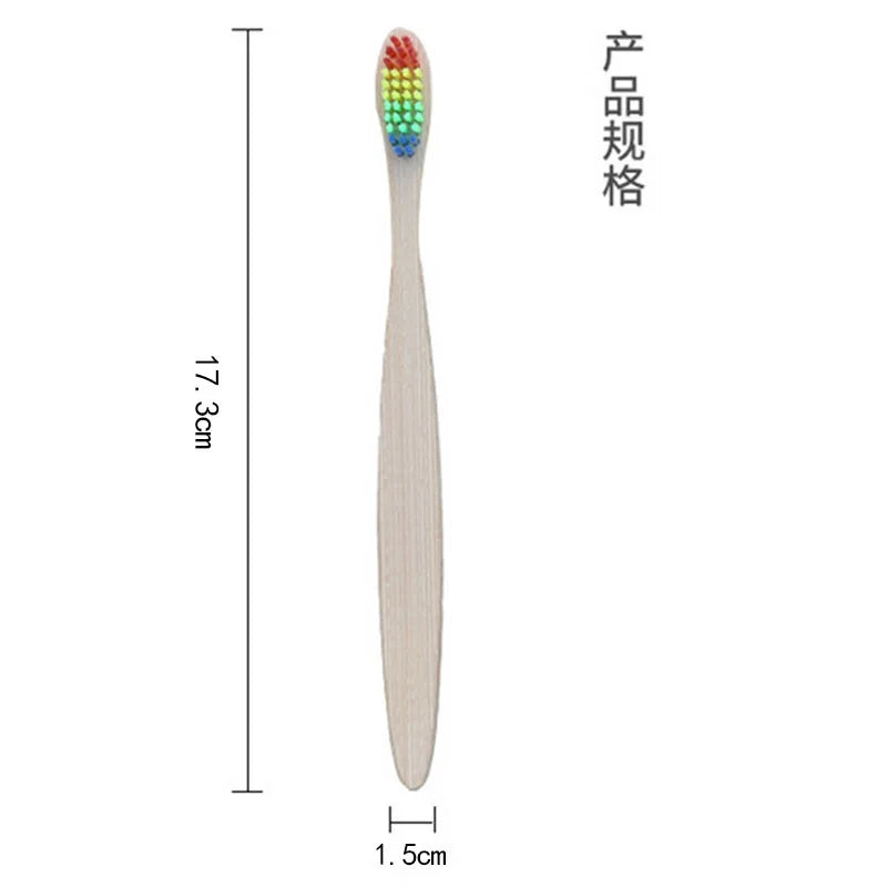 Eco-Friendly Bamboo Toothbrush Set – 8 or 12 Pack Soft Bristle Charcoal-Infused Wooden Toothbrushes for Adults