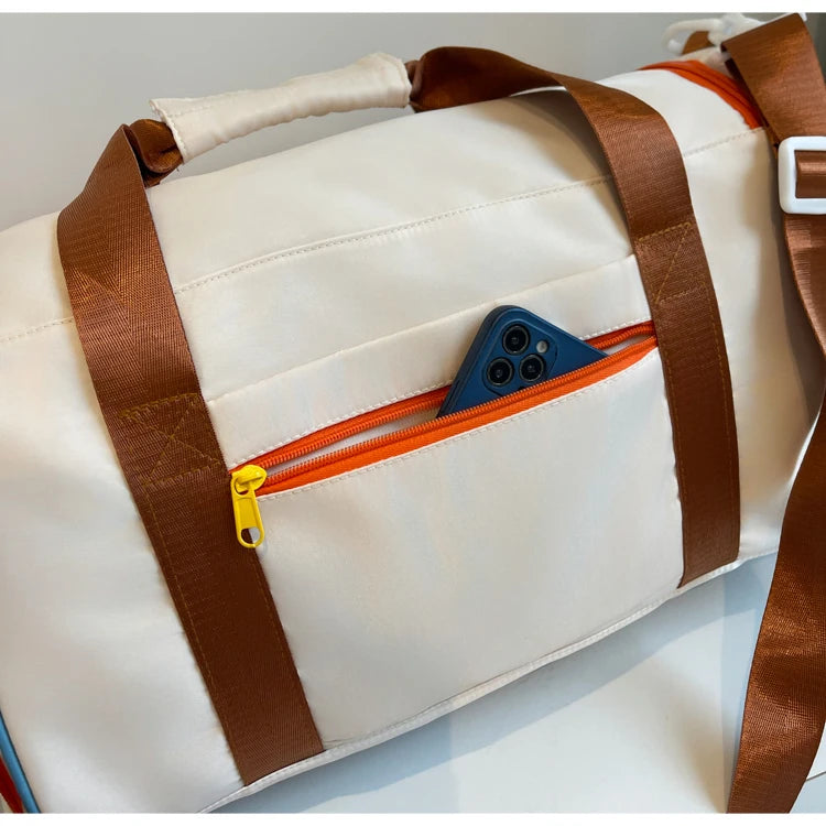 Unisex Duffel Travel & Gym Bag – Waterproof Shoulder Tote for Fitness, Yoga, and Swimming