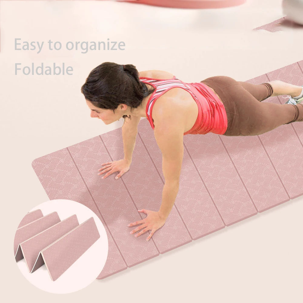 Foldable Yoga Mat – Non-Slip, Eco-Friendly & Lightweight for Travel, Home Workouts & Outdoor Fitness