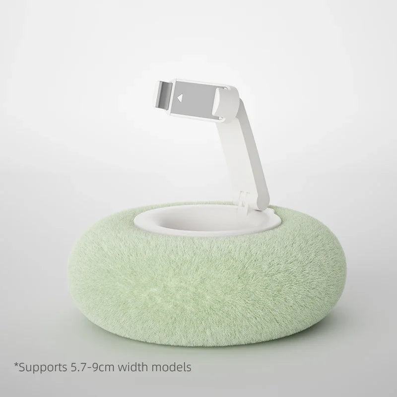 Creative Pillow Phone Holder – 360° Rotating Lazy Stand for Bed or Desk