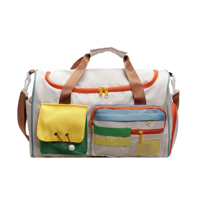 Unisex Duffel Travel & Gym Bag – Waterproof Shoulder Tote for Fitness, Yoga, and Swimming