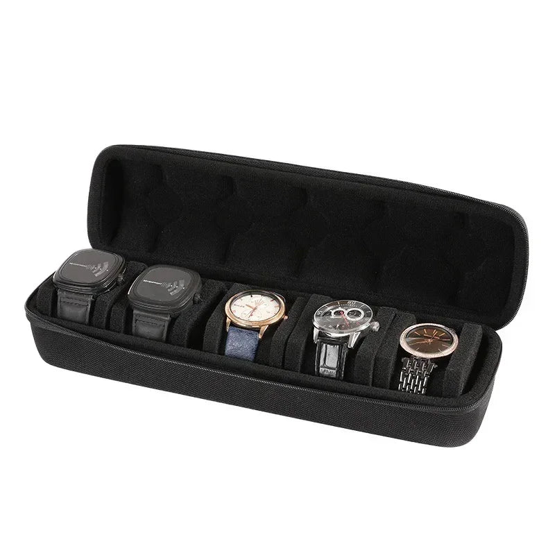 Watch Box Organizer – Portable Travel Case for Wristwatches and Smartwatches