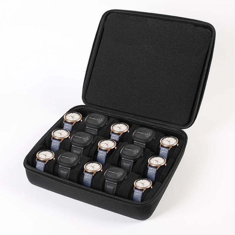 Watch Box Organizer – Portable Travel Case for Wristwatches and Smartwatches