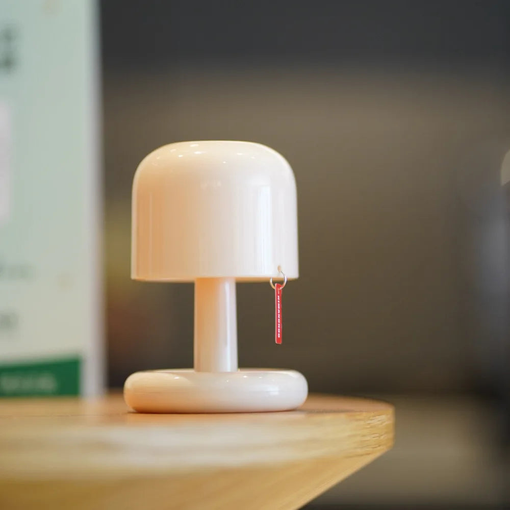 Mini Sunset LED Night Light – USB Rechargeable Mushroom-Style Lamp for Bedroom, Coffee Bar, and Home Decor