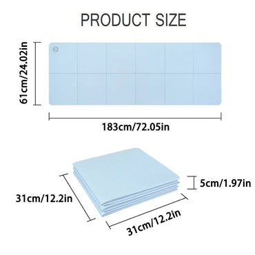 Foldable Yoga Mats Are Suitable for Travel Non-slip, Eco-friendly, Lightweight Folding Exercise Mats, Portable Home Gyms and Out