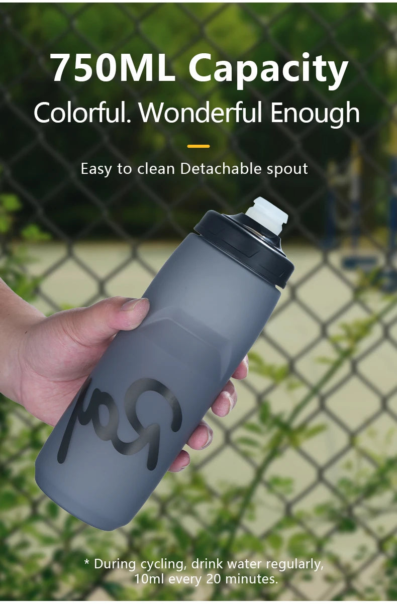Rapha 620ml/750ml Cycling Water Bottle – Lightweight, Leak-Proof, BPA-Free, Squeezable Sports Bottle for Bike, Hiking & Camping