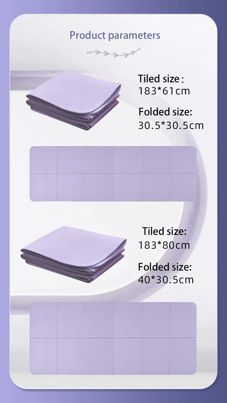 Foldable Yoga Mat – Non-Slip, Eco-Friendly & Lightweight for Travel, Home Workouts & Outdoor Fitness