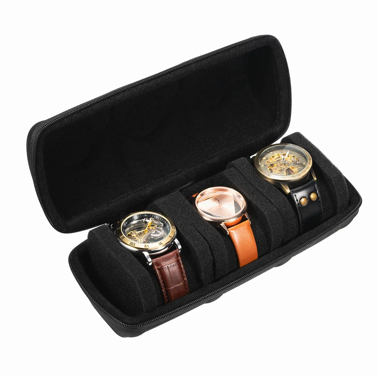 Watch Box Organizer – Portable Travel Case for Wristwatches and Smartwatches