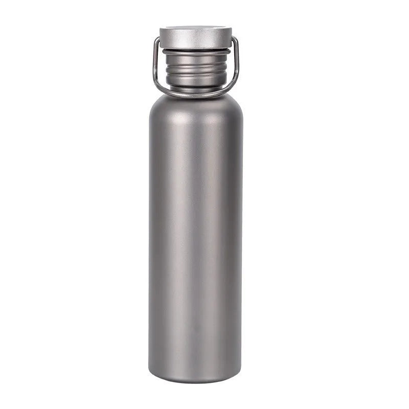 Titanium Tumbler Water Bottle – 500ml/600ml/750ml Lightweight Flask for Outdoor, Gym, Cycling, and Travel