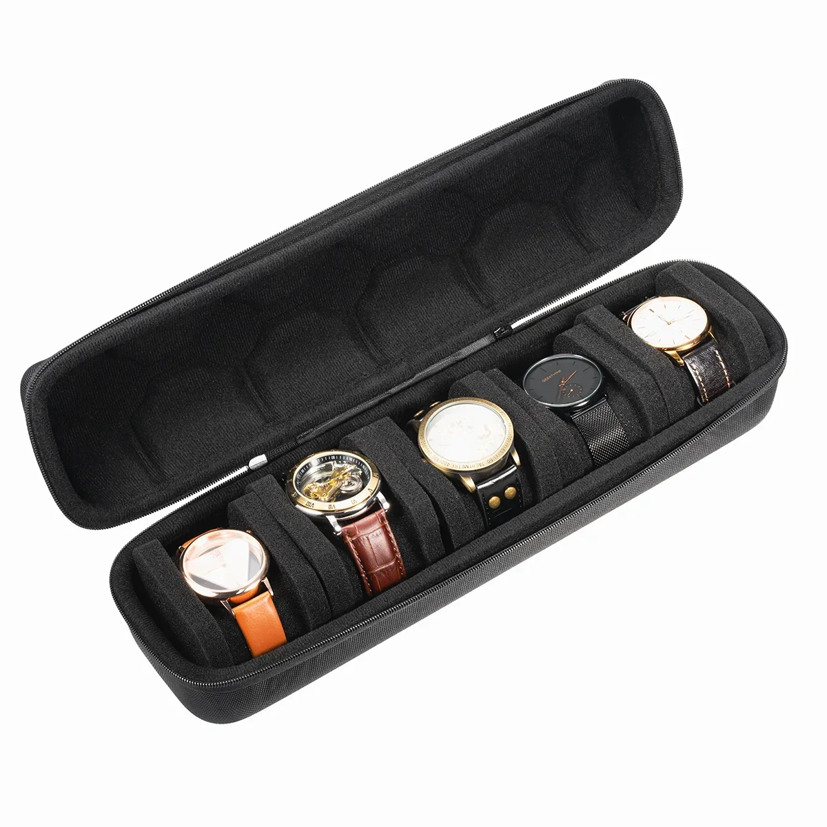 Watch Box Organizer – Portable Travel Case for Wristwatches and Smartwatches