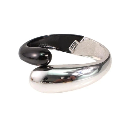 Mixed Color Alloy Cuff Bracelet – Bold Metal Statement Jewelry for Women