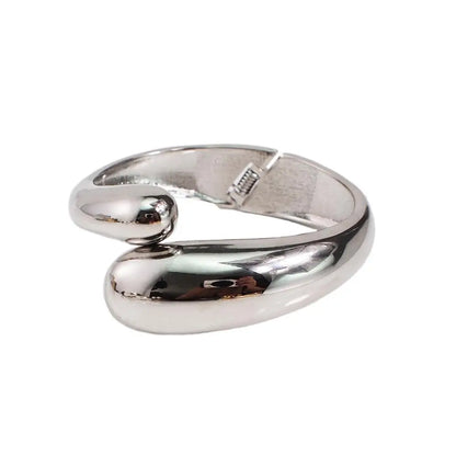 Mixed Color Alloy Cuff Bracelet – Bold Metal Statement Jewelry for Women