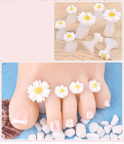 8Pcs Silicone Toe Separators – Soft Reusable Spacers for Pedicure & Nail Polish