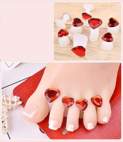 8Pcs Silicone Toe Separators – Soft Reusable Spacers for Pedicure & Nail Polish