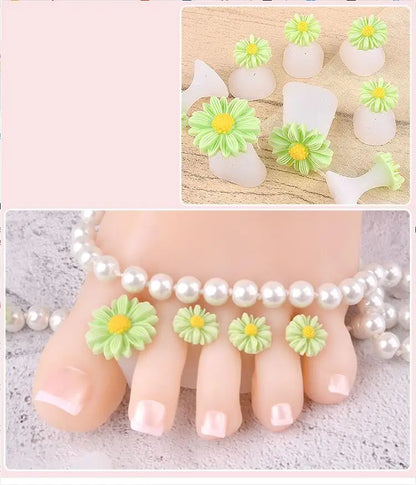 8Pcs Silicone Toe Separators – Soft Reusable Spacers for Pedicure & Nail Polish