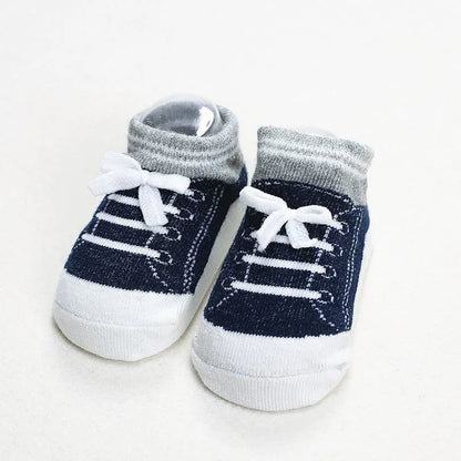 🧸 Cotton Baby Anti-Slip Socks – Soft Silicone Grip Socks for Newborns & Toddlers (Summer & Autumn)