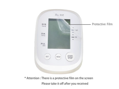 AICARE Blood Pressure Monitor Upper Arm Automatic Tonometer Digital Blood Pressure Meter BP Medical Sphygmomanometer Pulse