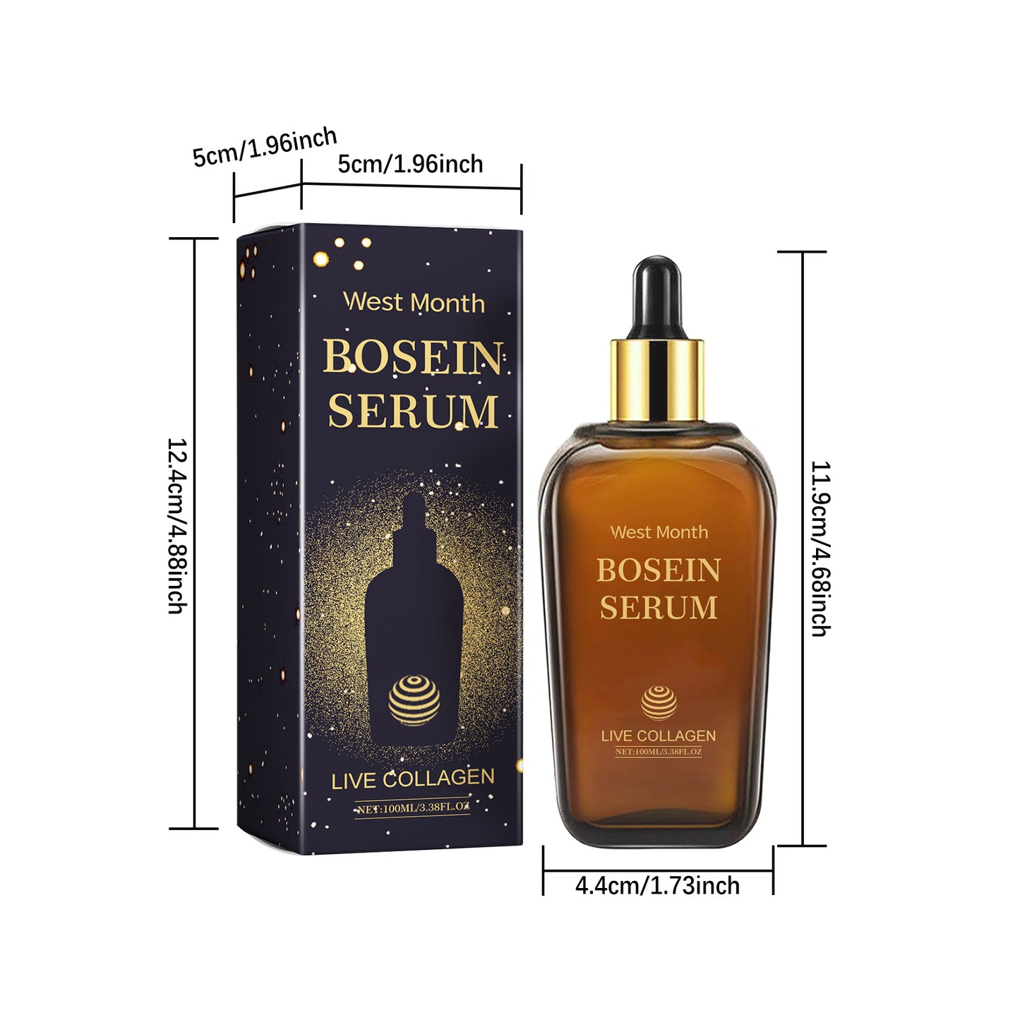 Face Bosein Serum Replenishing Collagen Repairing Increasing Skin Elasticity Brightening Skin Tone Moisturizing Essence Lotion