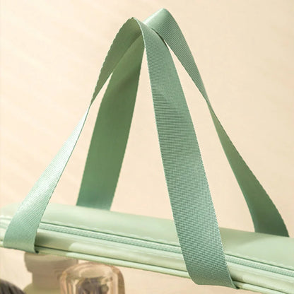 Matte Translucent Travel Toiletry Bag – Unisex Makeup & Cosmetic Organizer with Handle