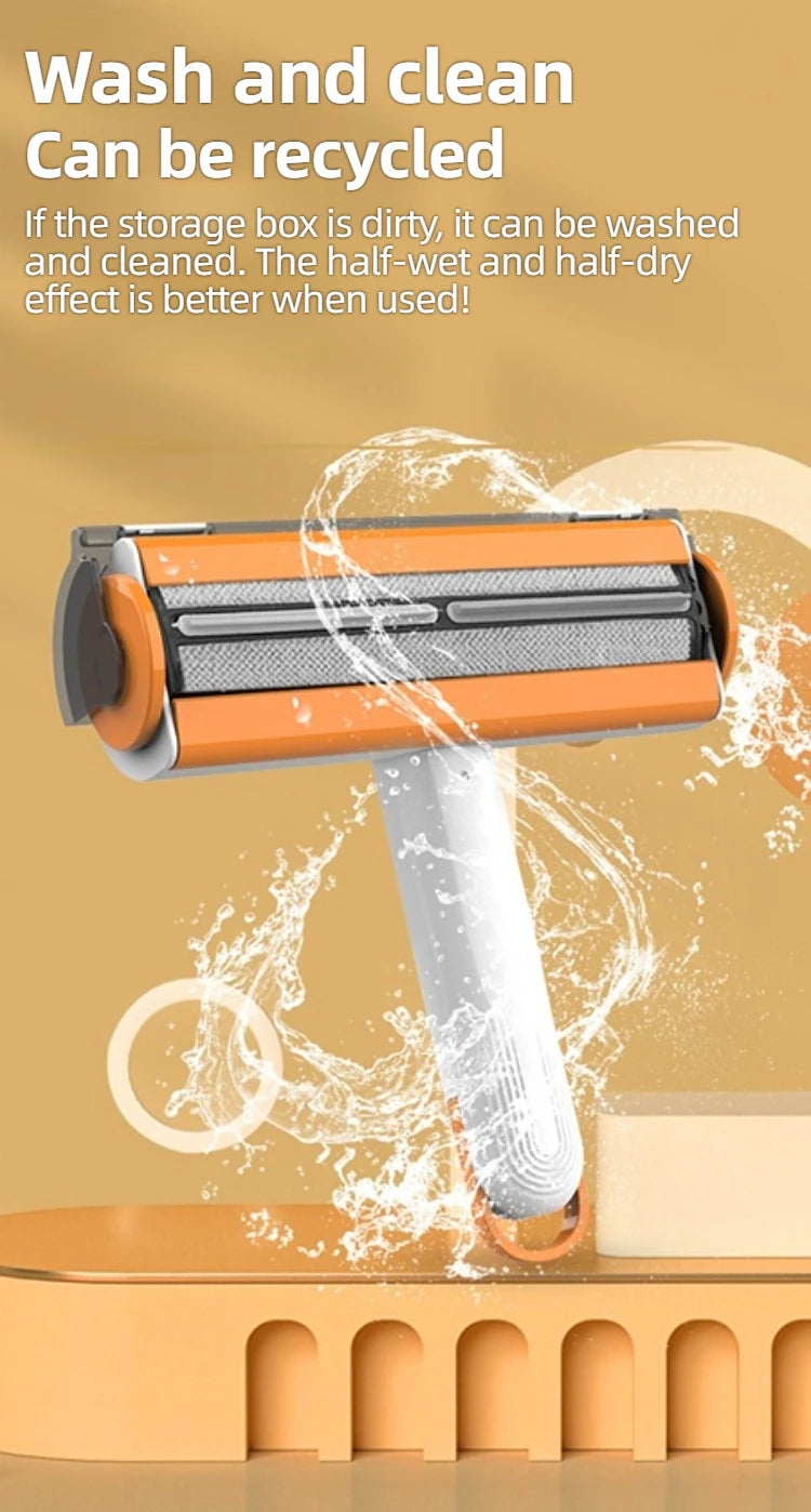 Reusable Pet Hair Remover Roller – Portable, Washable & Eco-Friendly for Dogs, Cats & Clothes