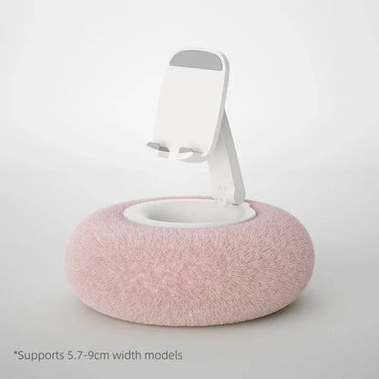 Creative Pillow Phone Holder – 360° Rotating Lazy Stand for Bed or Desk