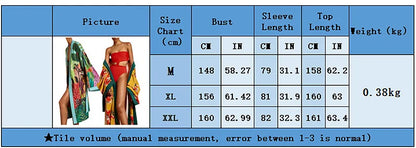 New Elegant Japanese Kimono Robe with Obi – Floral Print Silk Yukata Pajamas for Women