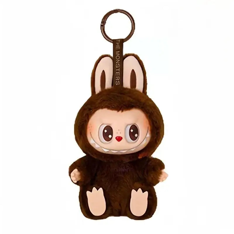 Labubu The Monsters Sit-Down Party First and Second Generation Series Vinyl Keychain Pendant Plush Dolls Replica Birthday Gift