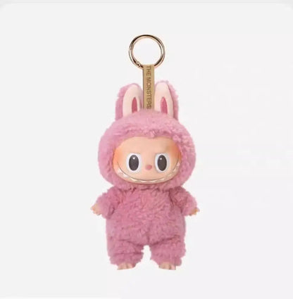 Labubu The Monsters Sit-Down Party First and Second Generation Series Vinyl Keychain Pendant Plush Dolls Replica Birthday Gift