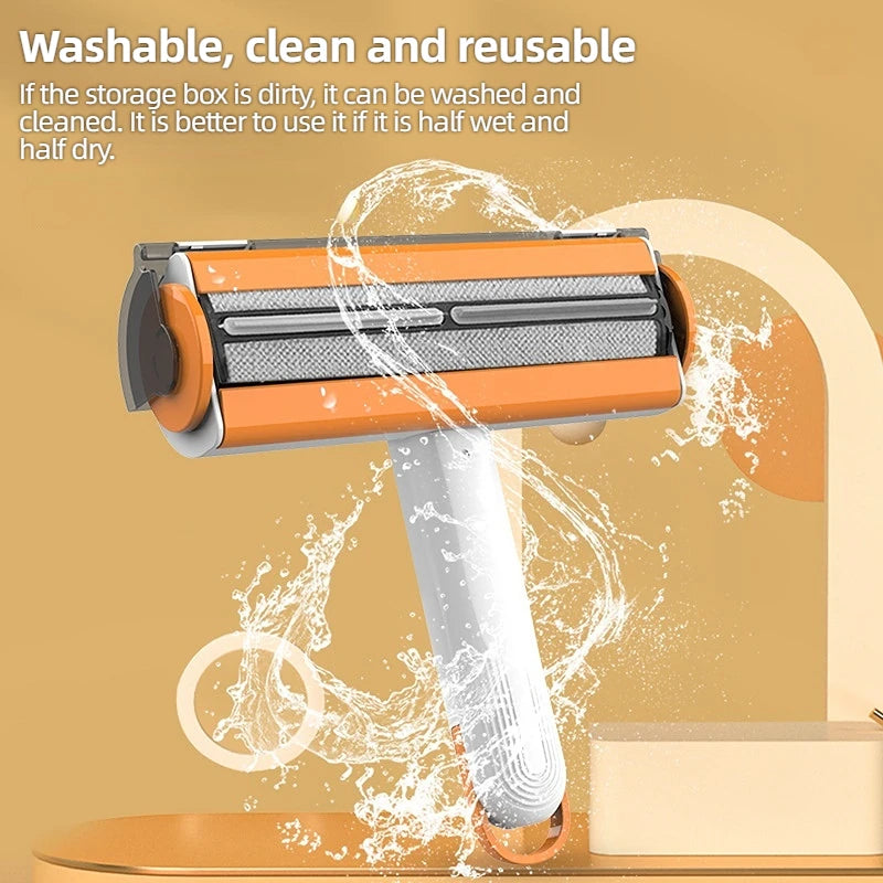 Reusable Pet Hair Remover Roller – Portable, Washable & Eco-Friendly for Dogs, Cats & Clothes