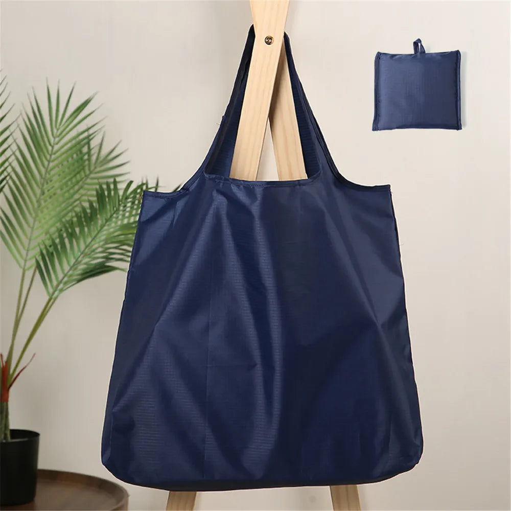 Durable Oxford Cloth Shopping Bag – Reusable Eco Tote for Women, 53x38x10cm, No Zipper