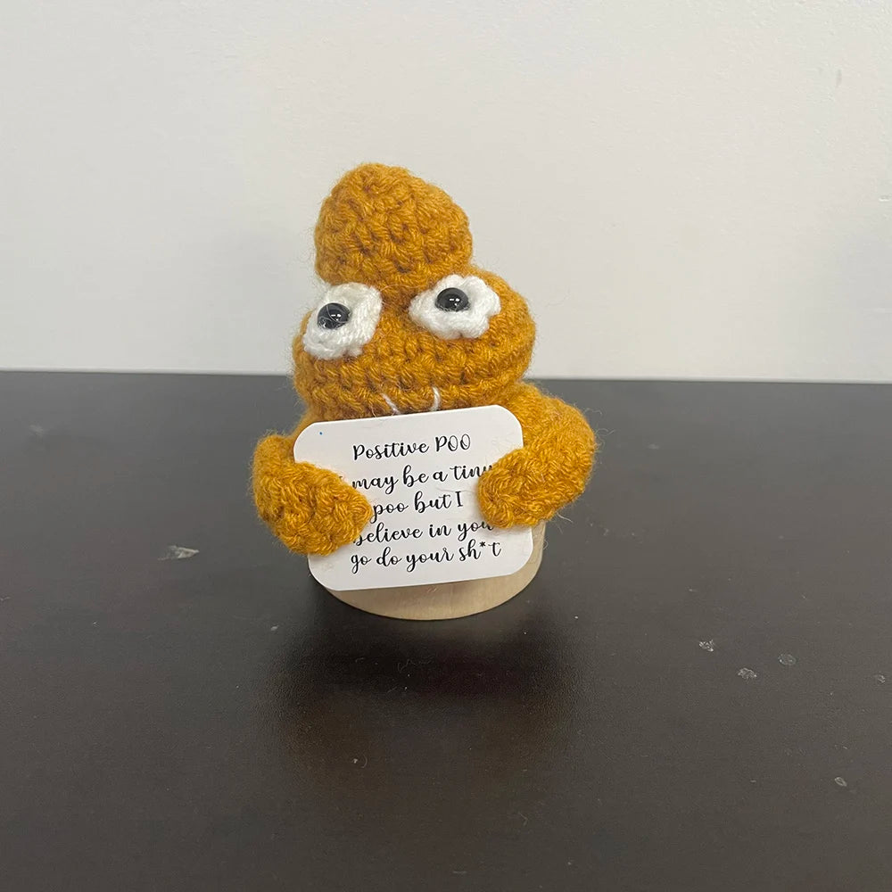 Handmade Yarn Potato Doll – Cute Knitted Plush Decoration for Home, Office, or Gifts