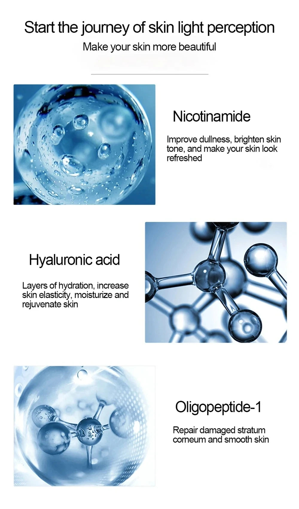 500ml Niacinamide & Hyaluronic Acid Facial Toner – Moisturizing Essence Water for Dry & Dull Skin