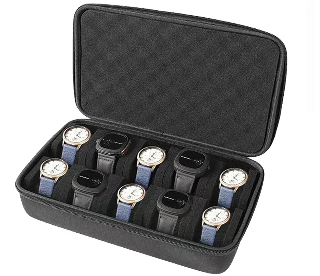 Watch Box Organizer – Portable Travel Case for Wristwatches and Smartwatches