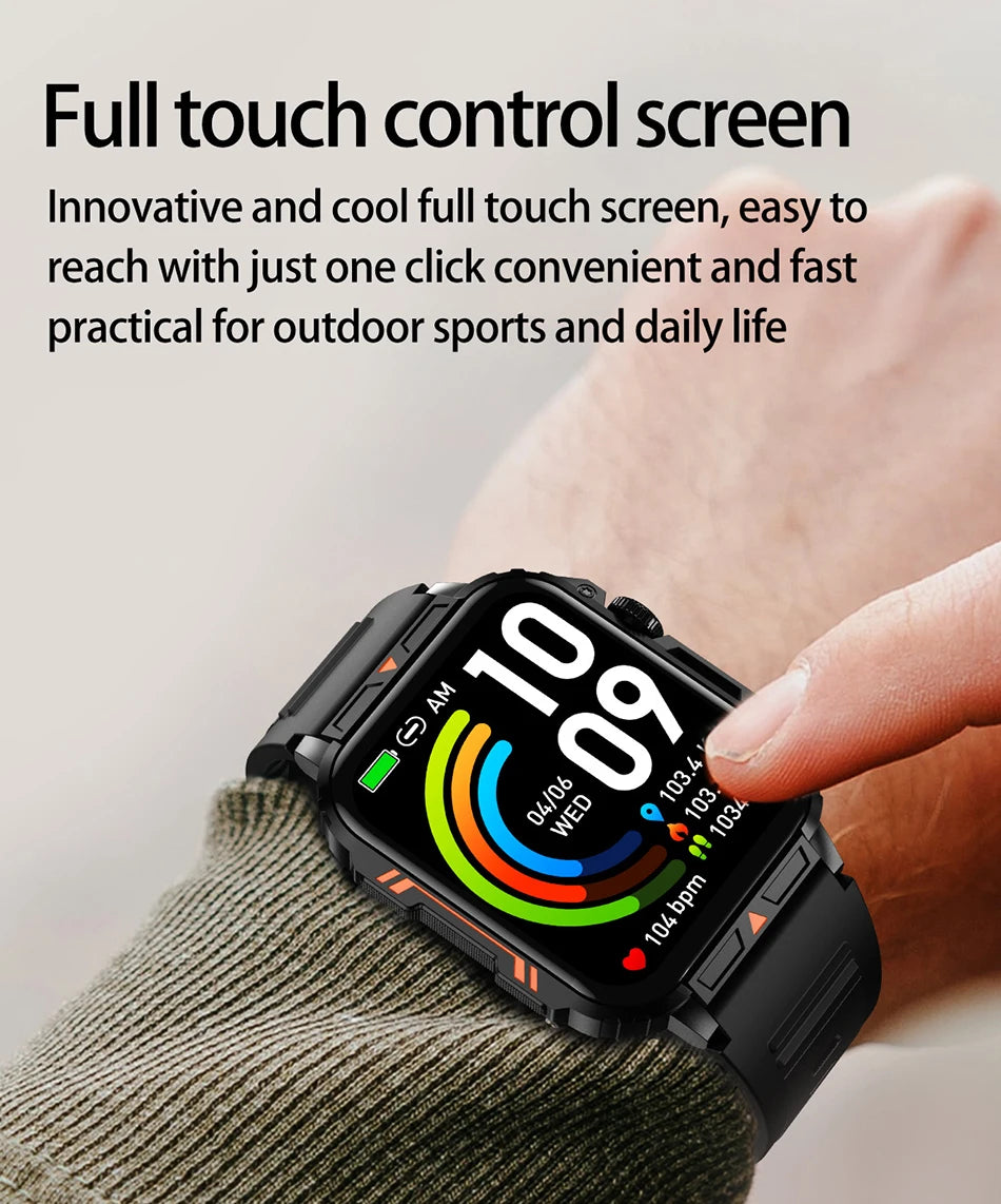 LIGE Smartwatch 1.95" – Waterproof Fitness & Health Tracker for Men & Women | IP68, Heart Rate, Sleep & Sport Modes