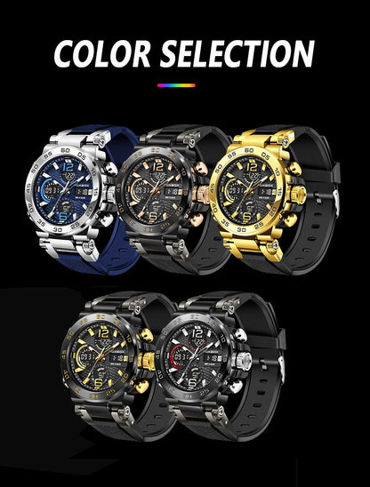 FOXBOX Men’s Luxury Chronograph Watch – Waterproof Sport Diver & Business Timepiece with Gift Box