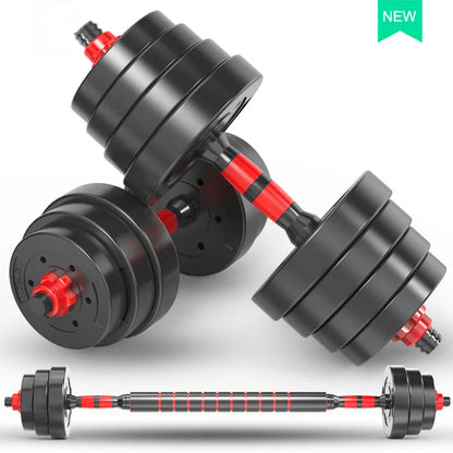 Adjustable Dumbbell Set with Connector Bar – Home Gym Strength Training Equipment (Unisex)